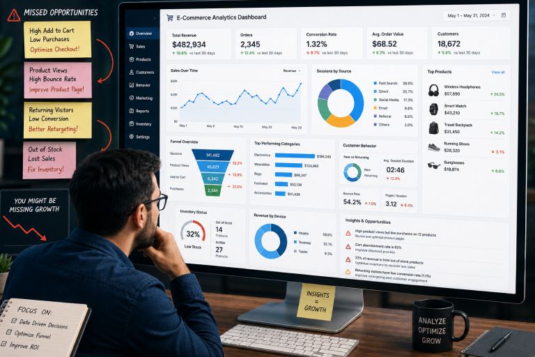 Product performance dashboard